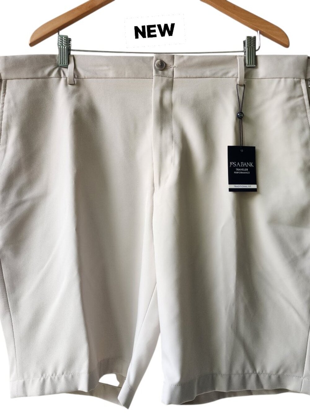 44 Shorts Stone Beige Golf Traveler New Jos A Bank Short Mens Size Slider Waist